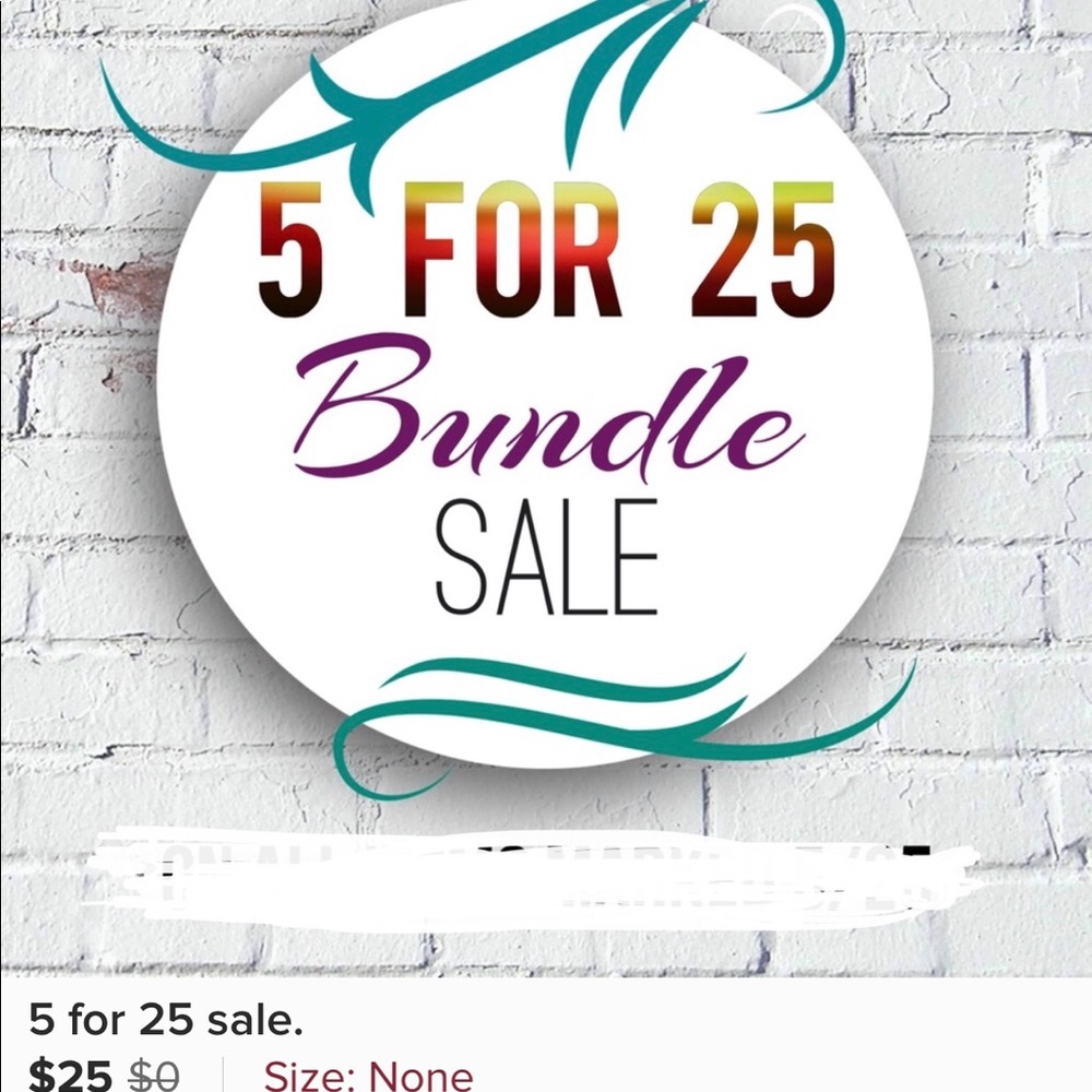 🎉🎉🎉5 FOR $25 SALE 🎉🎉🎉
